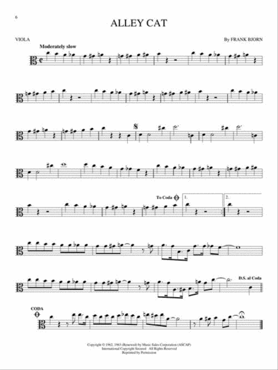 Big Book of Viola Songs Viola Solo scores gallery preview page 7