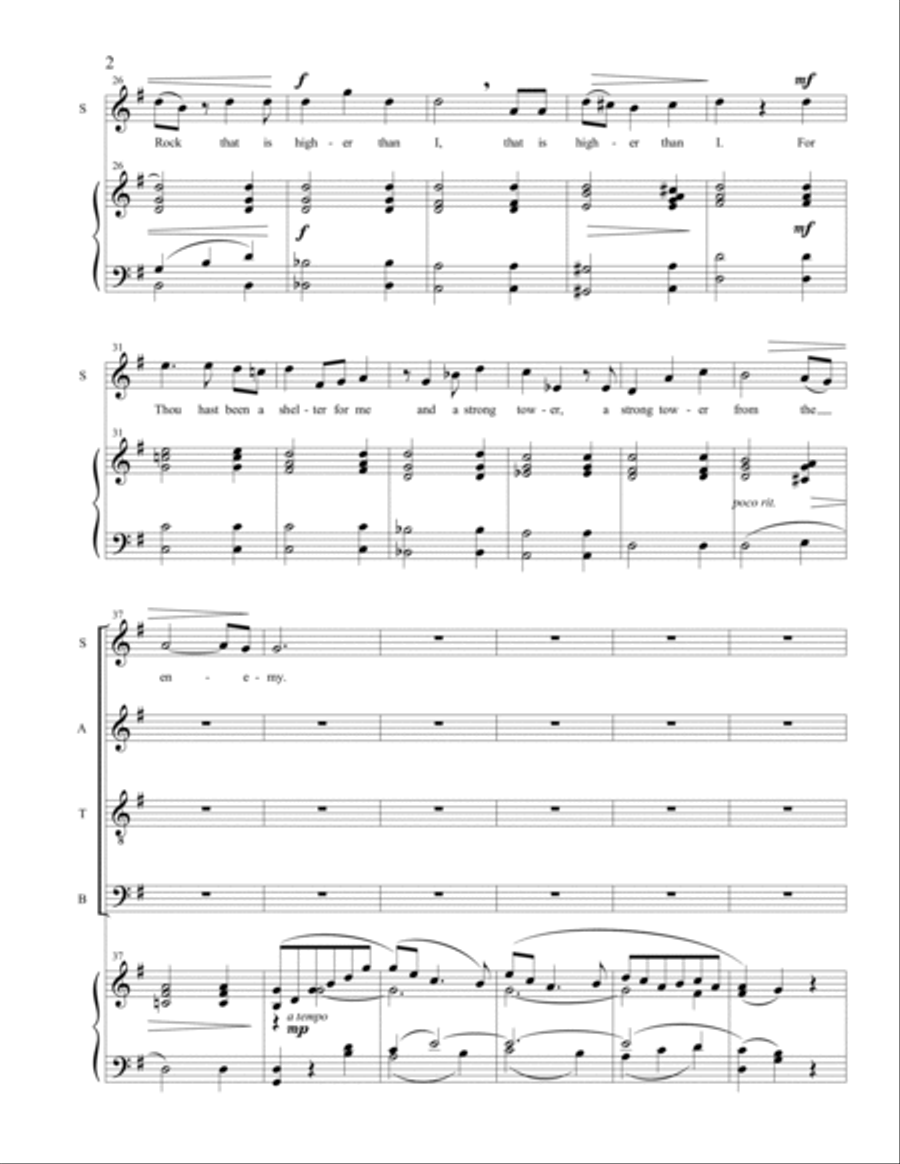 Hear My Cry, O God (SATB) 4-Part scores gallery preview page 2