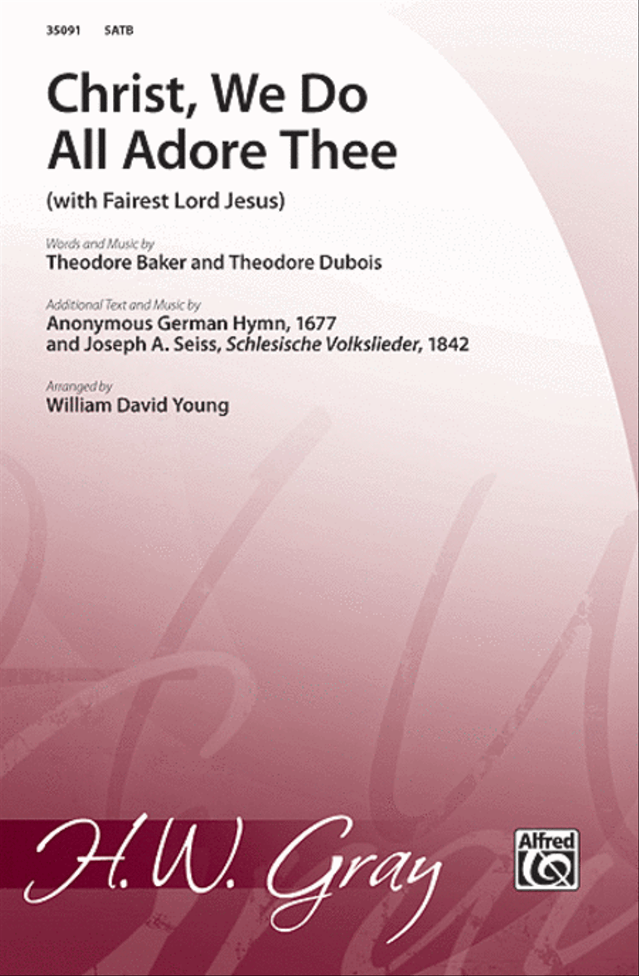 Christ, We Do All Adore Thee 4-Part scores gallery preview page 1