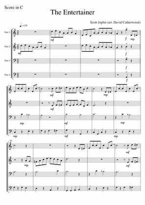 The Entertainer (Scott Joplin) Ragtime for flexible ensemble arranged by David Catherwood