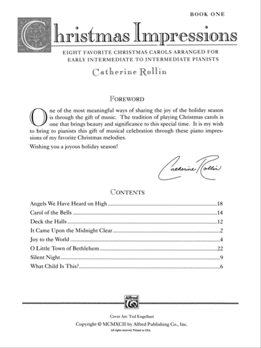 Christmas Impressions, Book 1 Piano Solo scores gallery preview page 2