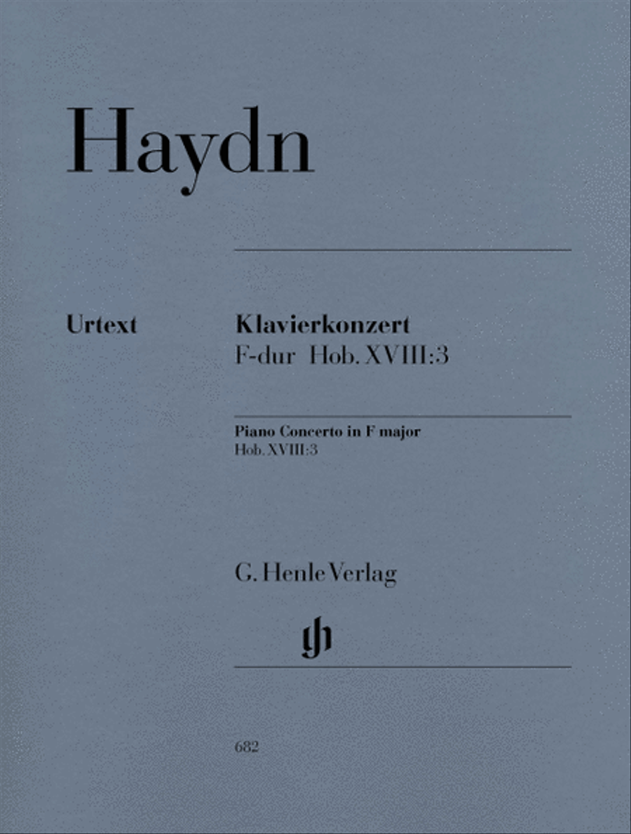 Concerto for Piano (Harpsichord) and Orchestra F Major Hob.XVIII:3 Orchestra scores gallery preview page 1