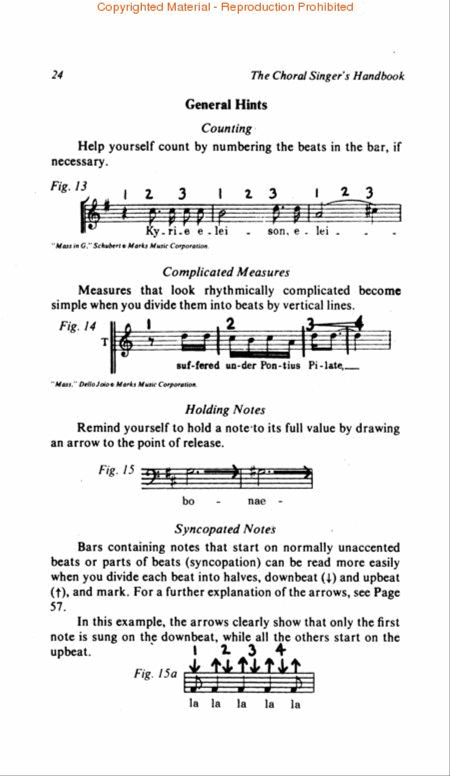 The Choral Singer's Handbook Choir scores gallery preview page 3