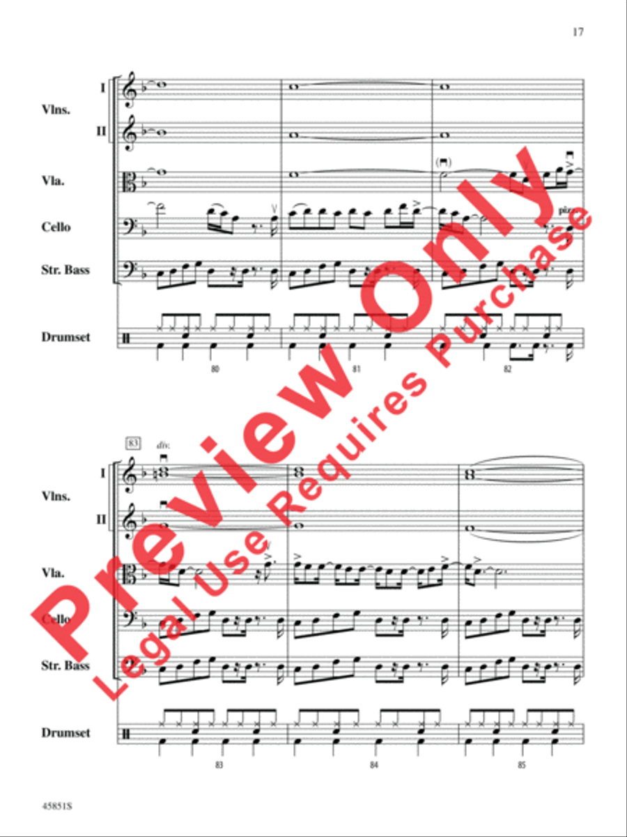 A Halloween Thriller String Orchestra scores gallery preview page 17
