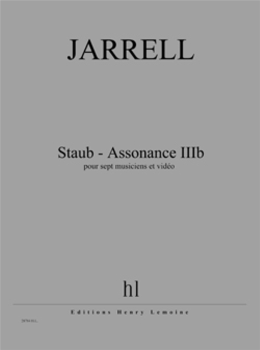 Staub - Assonance IIIb Staub - Assonance IIIb Score scores gallery preview page 1
