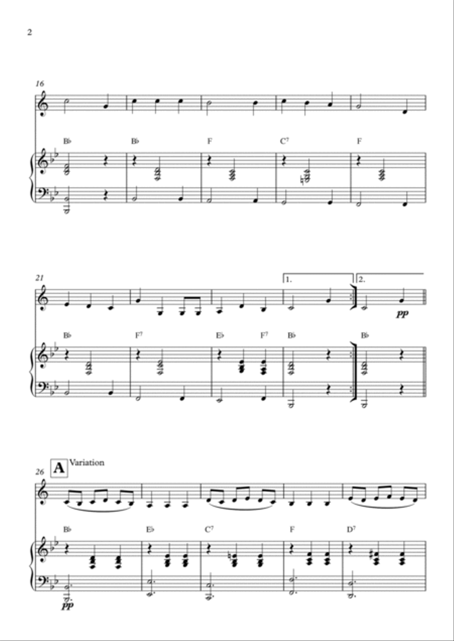 We Wish You a Merry Christmas Chamber Music scores gallery preview page 2