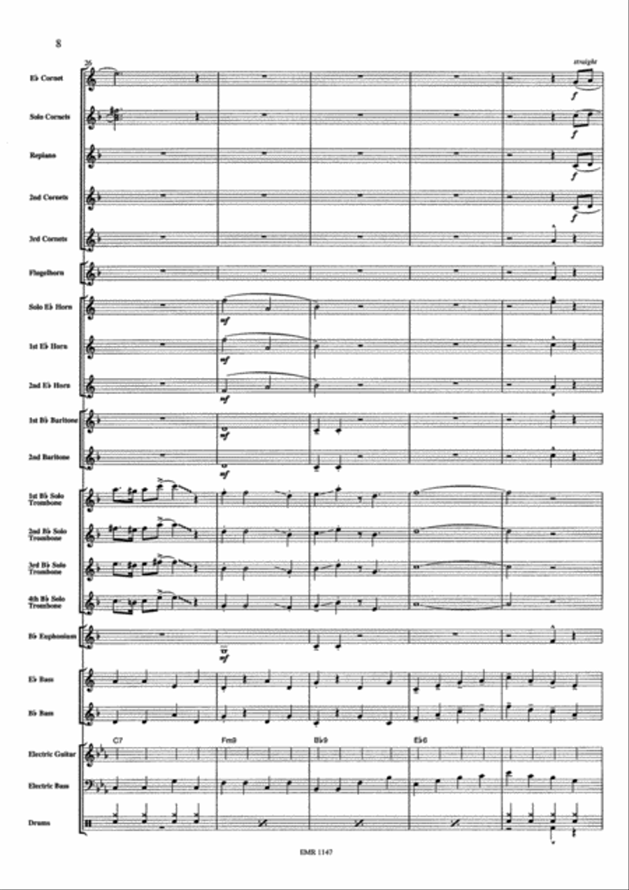 Sliding The Blues Sliding The Blues Brass Band scores gallery preview page 9