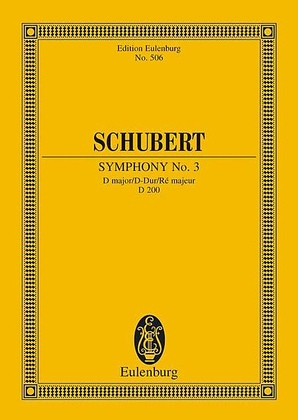 Book cover for Symphony No. 3 in D Major, D 200