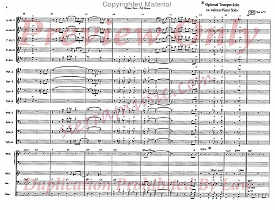 I Love You Big Band scores gallery preview page 7