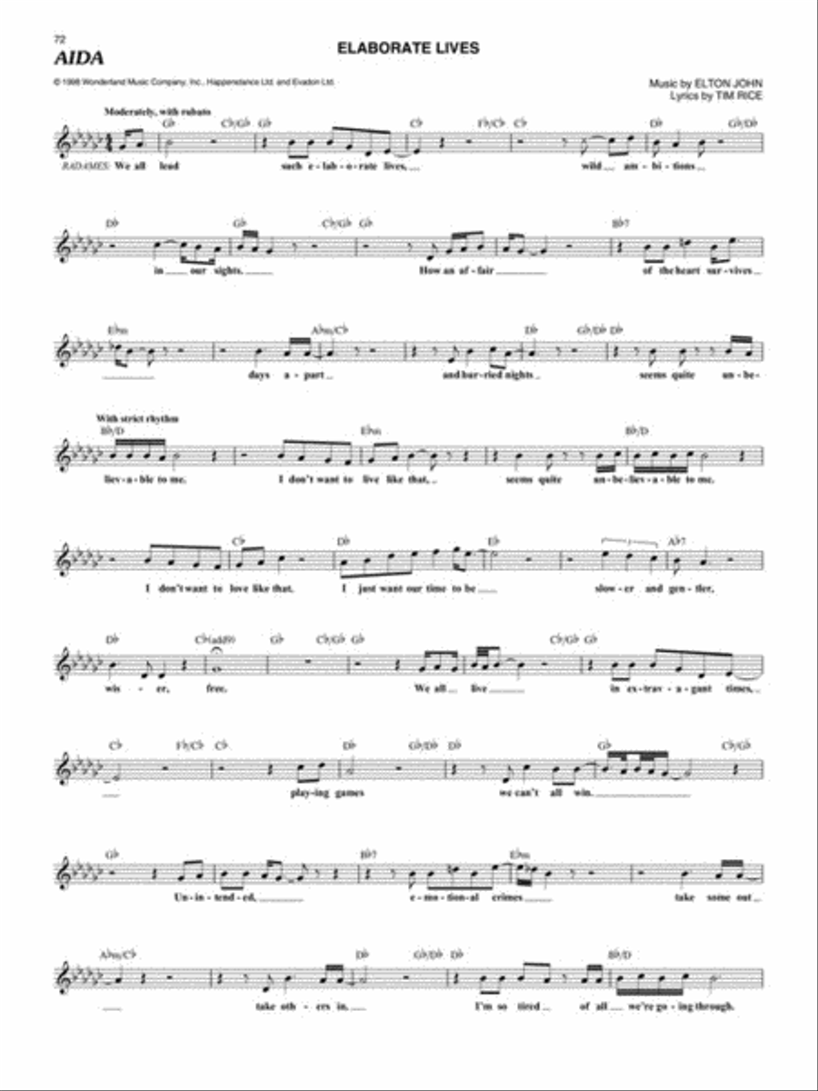 The New Broadway Fake Book Voice scores gallery preview page 14