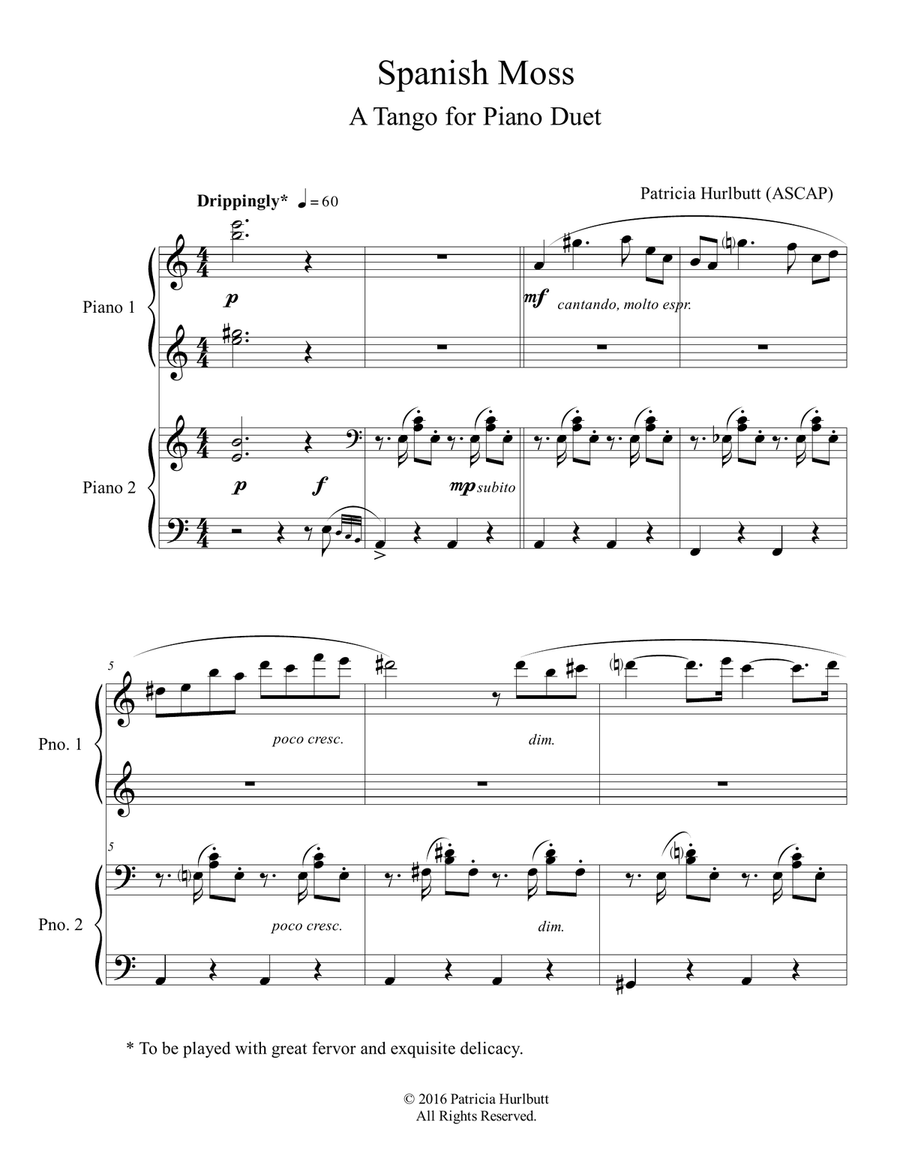 Spanish Moss Spanish Moss Score and Parts scores gallery preview page 1