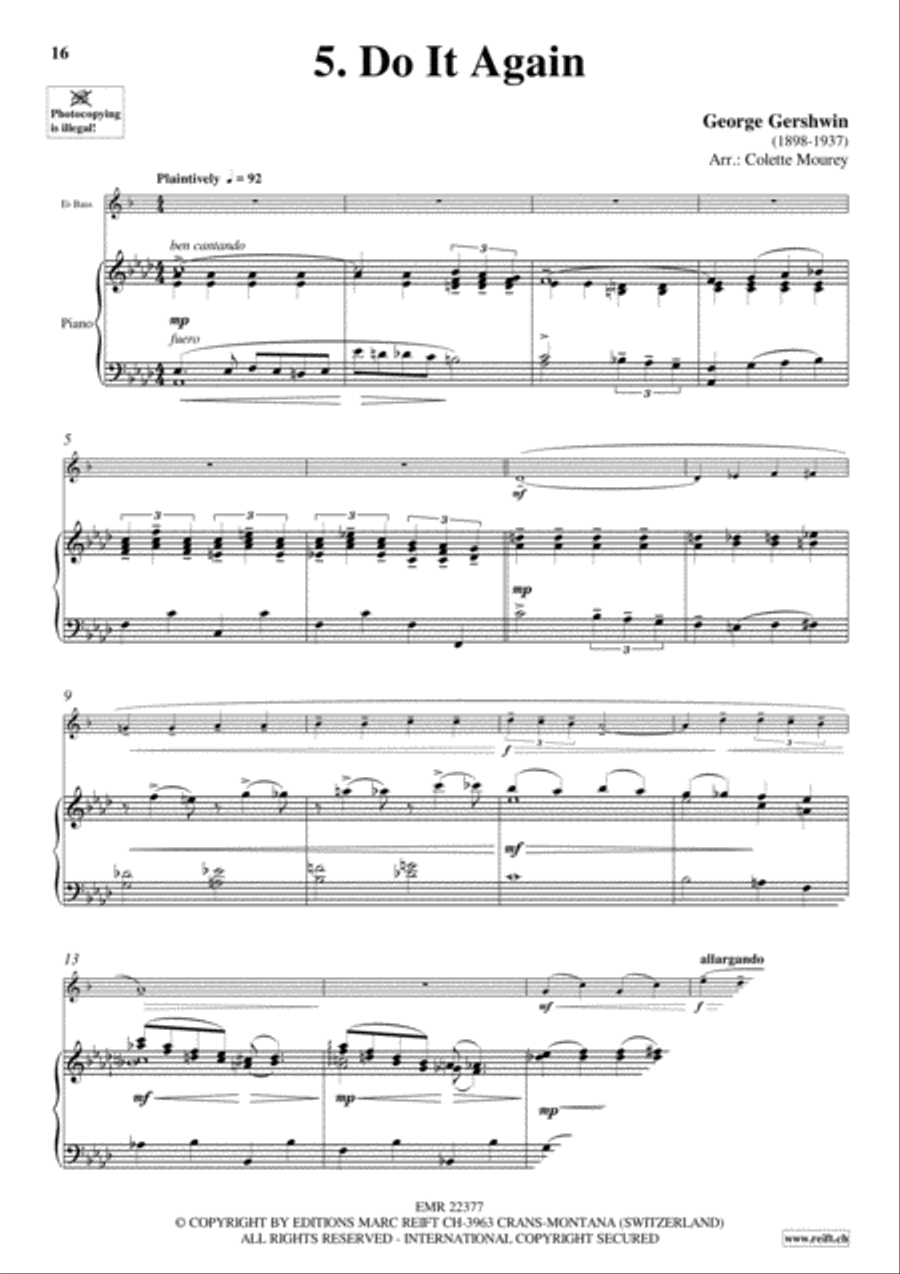 Gershwin 20 Greatest Hits Voice Solo scores gallery preview page 7