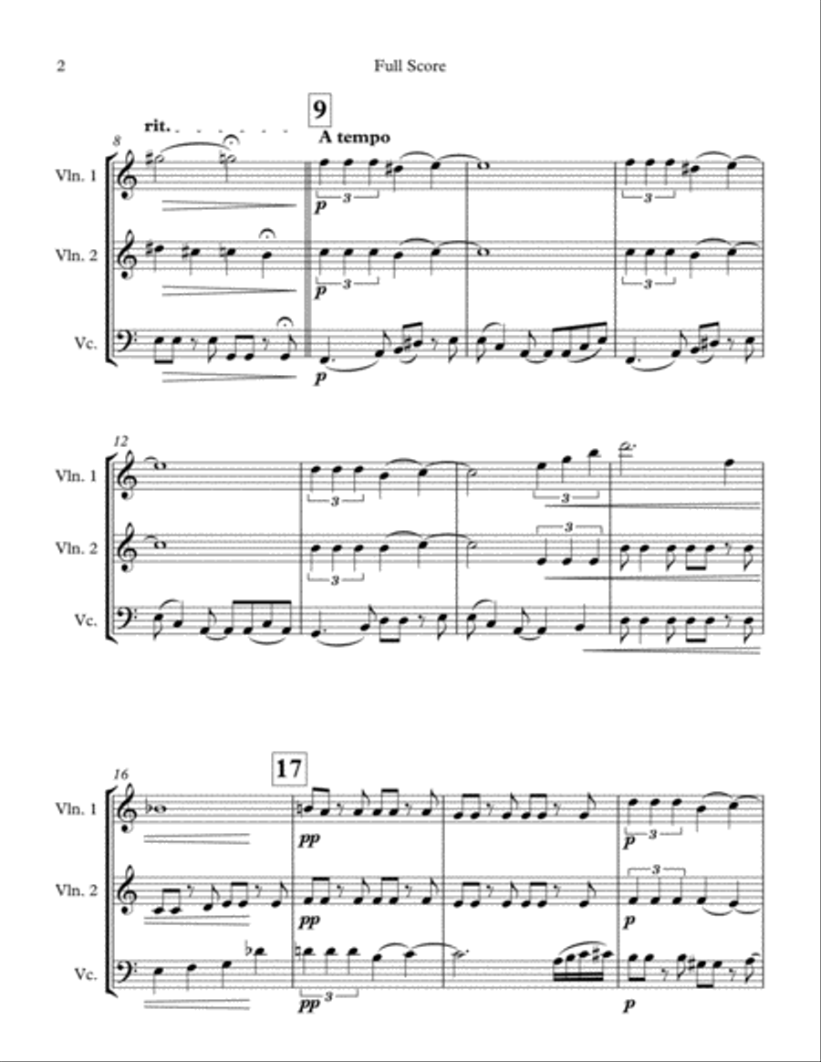 April In Paris String Trio scores gallery preview page 2