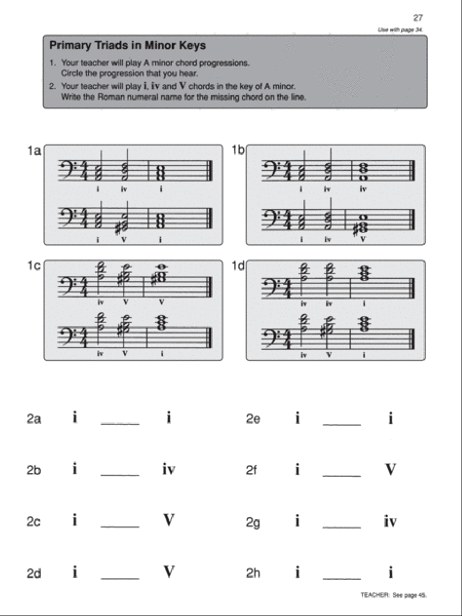 Alfred's Basic Piano Course Ear Training, Level 3 Piano Method scores gallery preview page 3