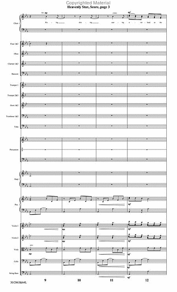 Heavenly Star - Orchestral Score and CD with Printable Parts