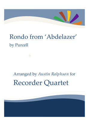 Rondo from The Abdelazer Suite - recorder quartet