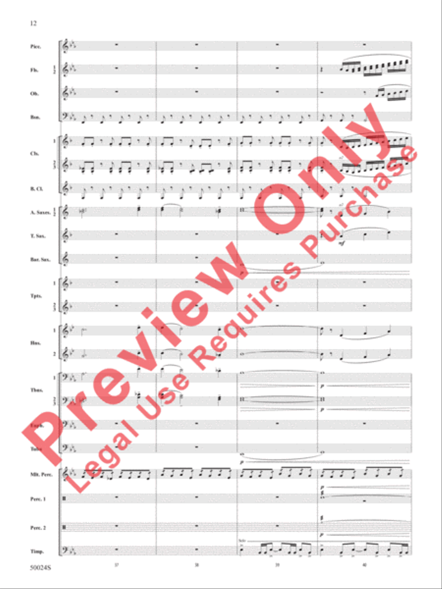 A Beacon of Light A Beacon of Light Concert Band scores gallery preview page 13