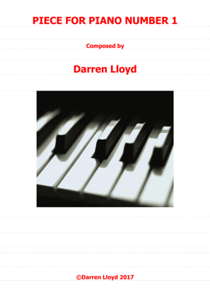 Book cover for Piece for Piano number 1