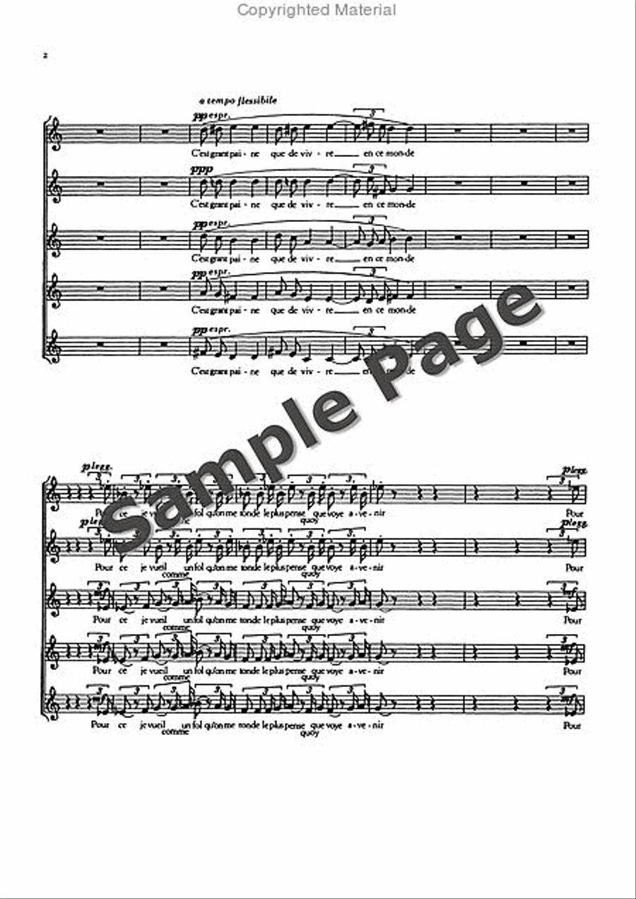 3 French Choruses from the ballet “Joan von Zarissa” Women's Choir scores gallery preview page 3