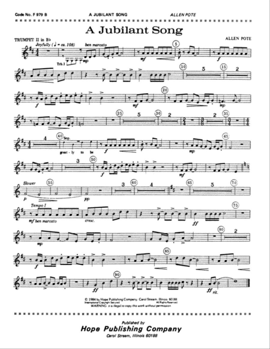A Jubilant Song A Jubilant Song Choir scores gallery preview page 3