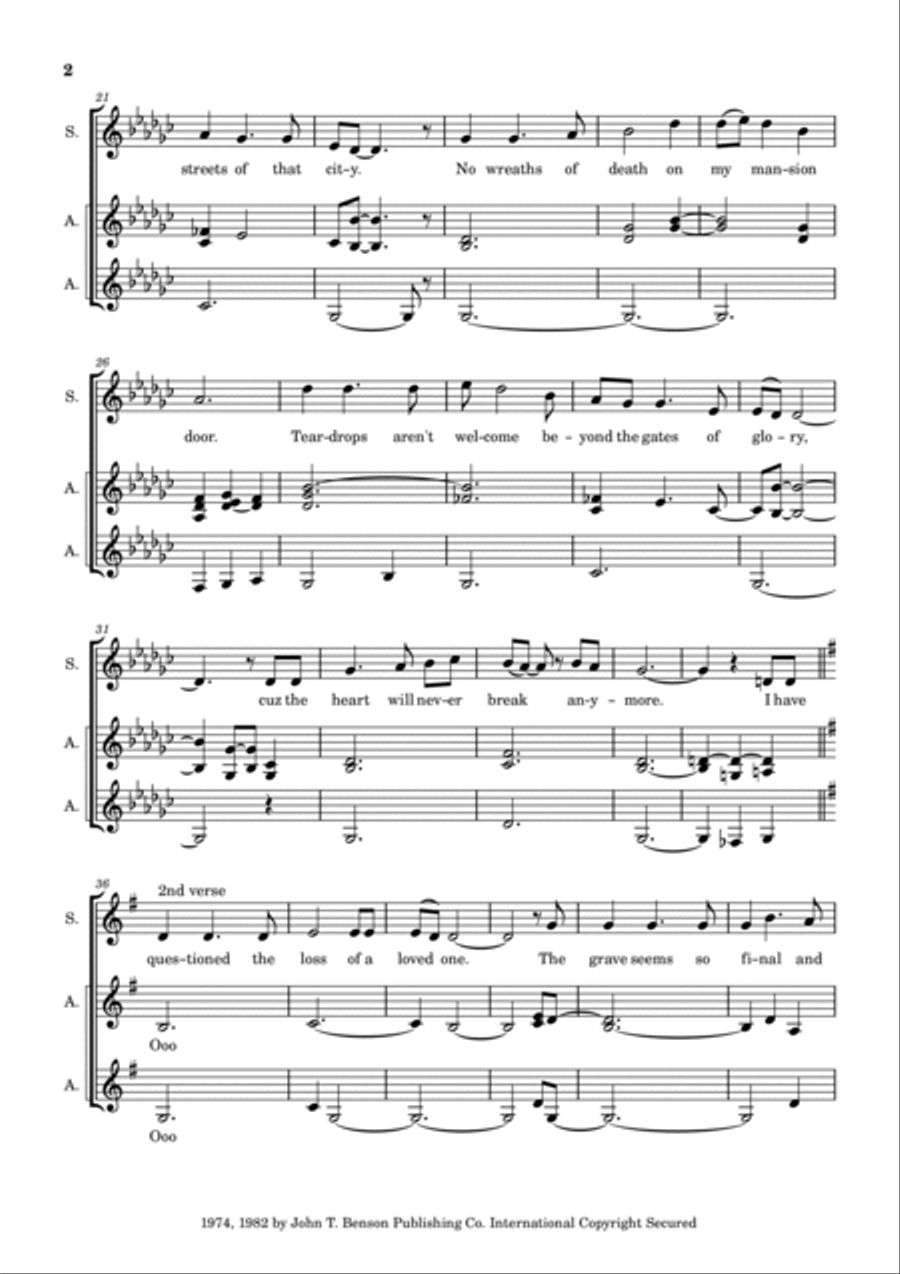 Tears Will Never Stain The Streets Of That City A Cappella scores gallery preview page 2