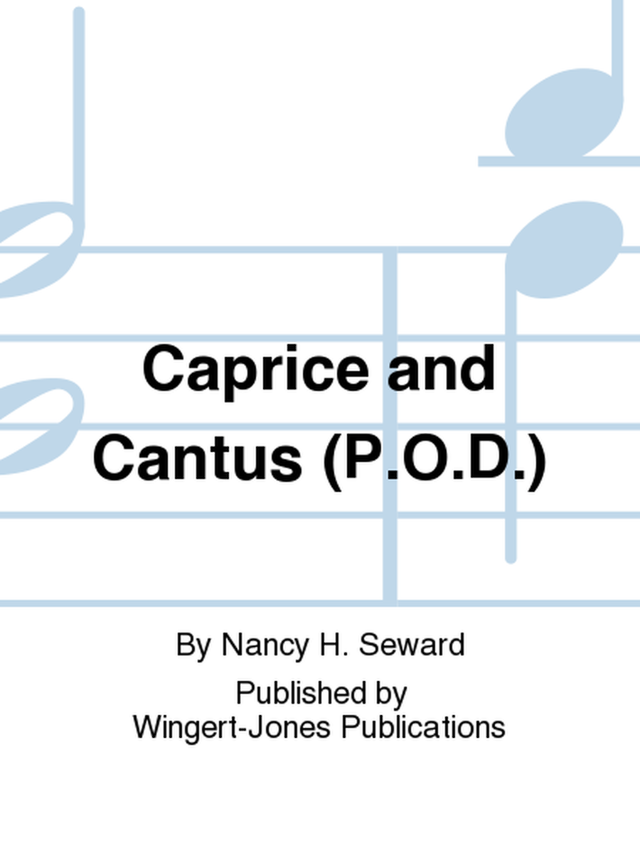 Caprice and Cantus - Full Score image number null