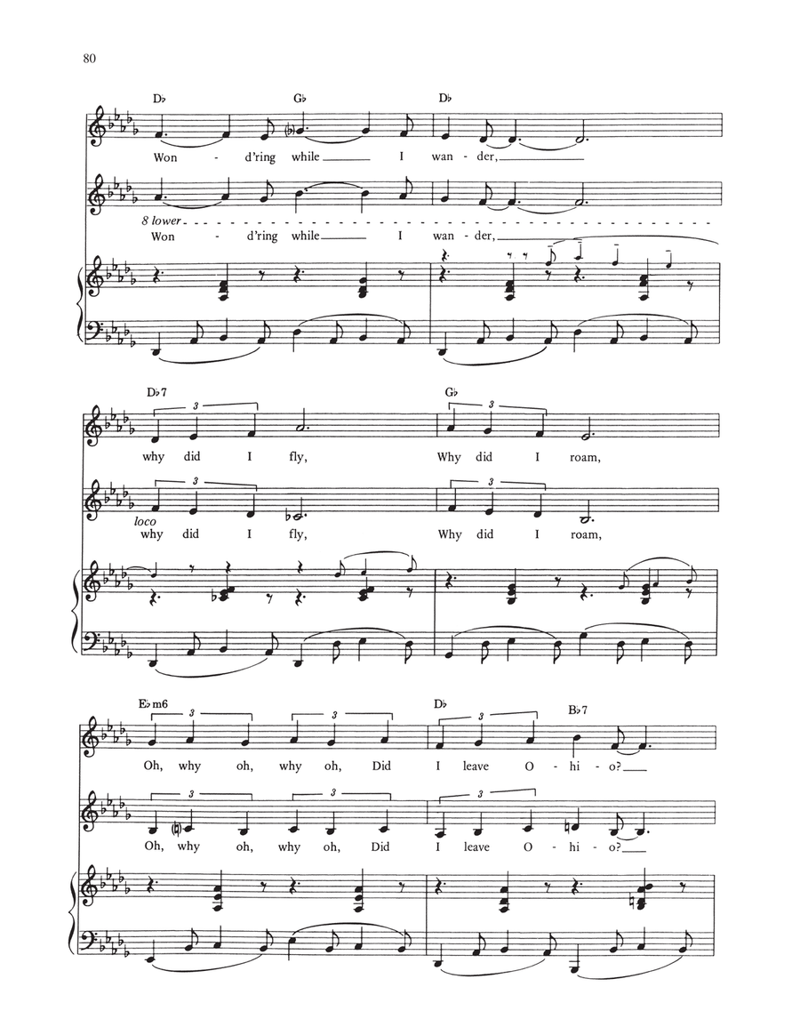 Ohio (from Wonderful Town) Piano, Vocal scores gallery preview page 3