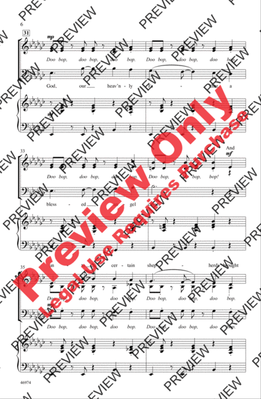 God Rest Ye Merry, Gentlemen 3-Part scores gallery preview page 6