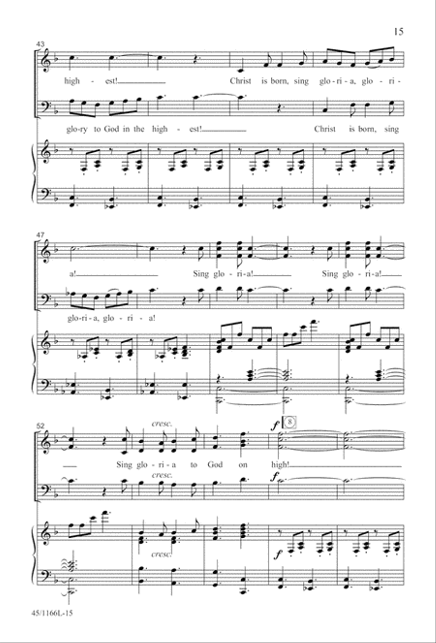 12 Carols for about 12 Singers 3-Part scores gallery preview page 16