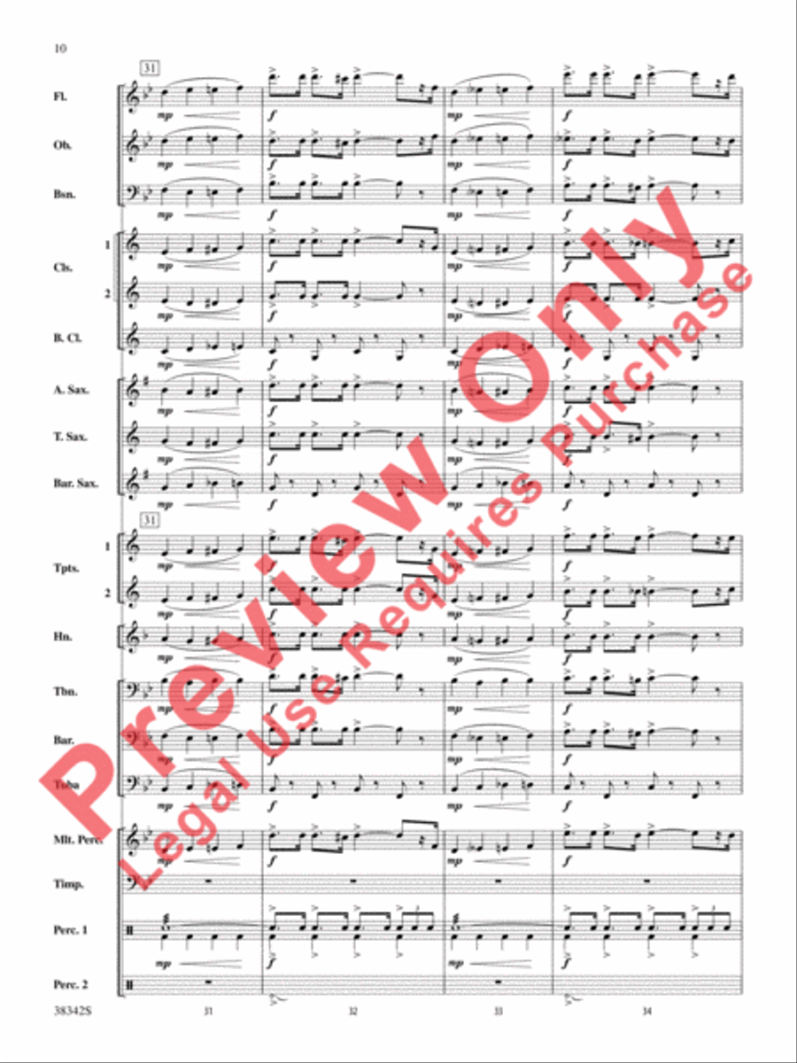 Sousa Classics Concert Band scores gallery preview page 11
