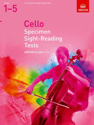 Book cover for Cello Specimen Sight-Reading Tests, ABRSM Grades 1-5