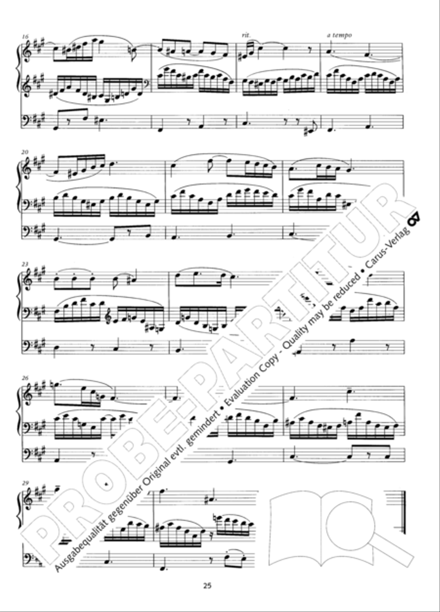 Zwolf Trios fur die Orgel Organ Solo scores gallery preview page 26