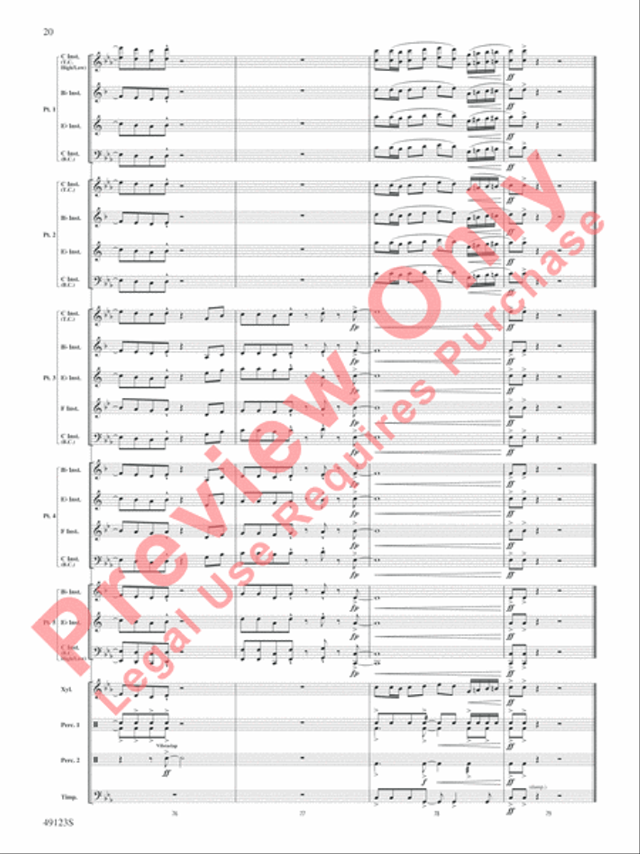 Flamingo Road Flamingo Road Concert Band scores gallery preview page 21