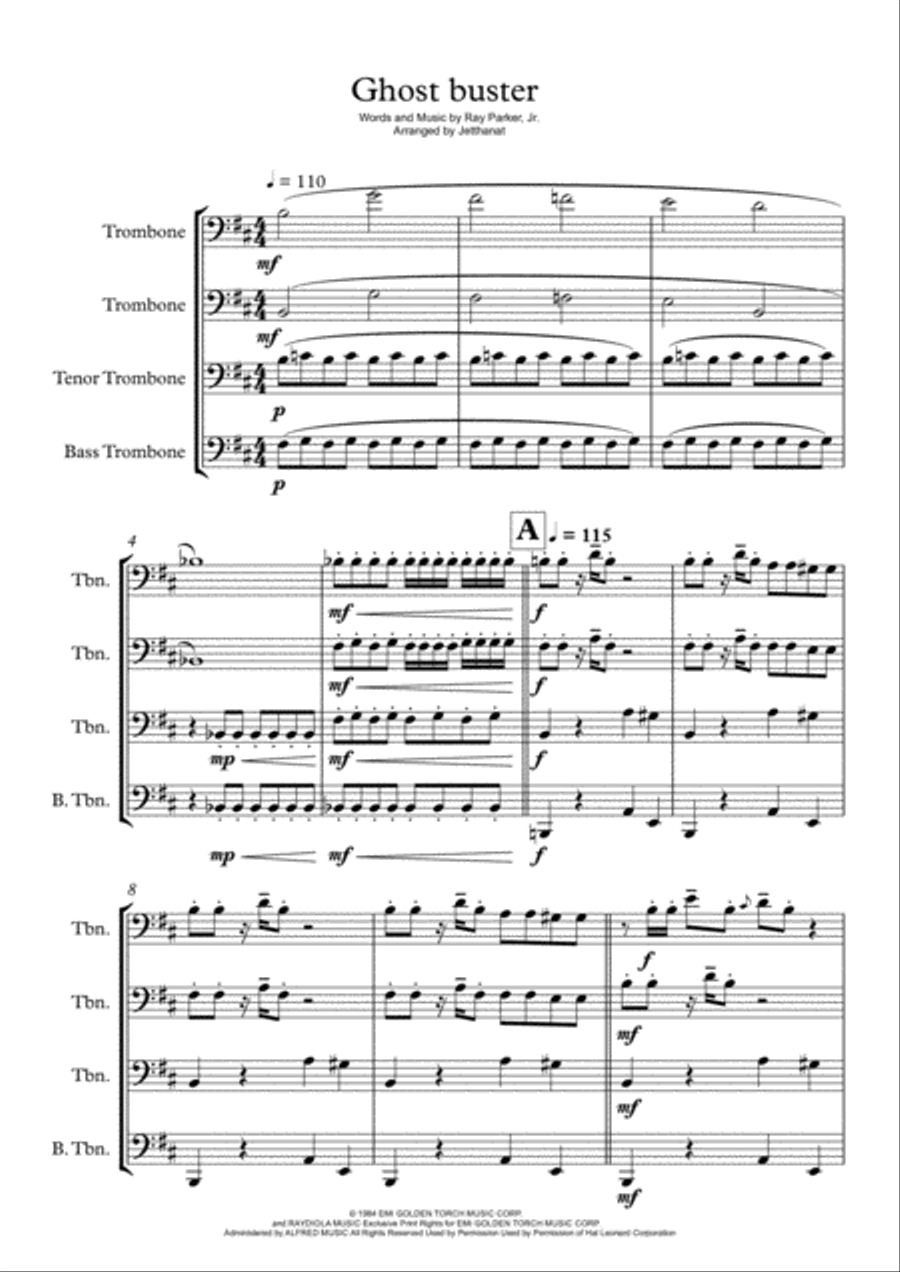 Jetthanat.T Jetthanat.T Brass Ensemble scores gallery preview page 1
