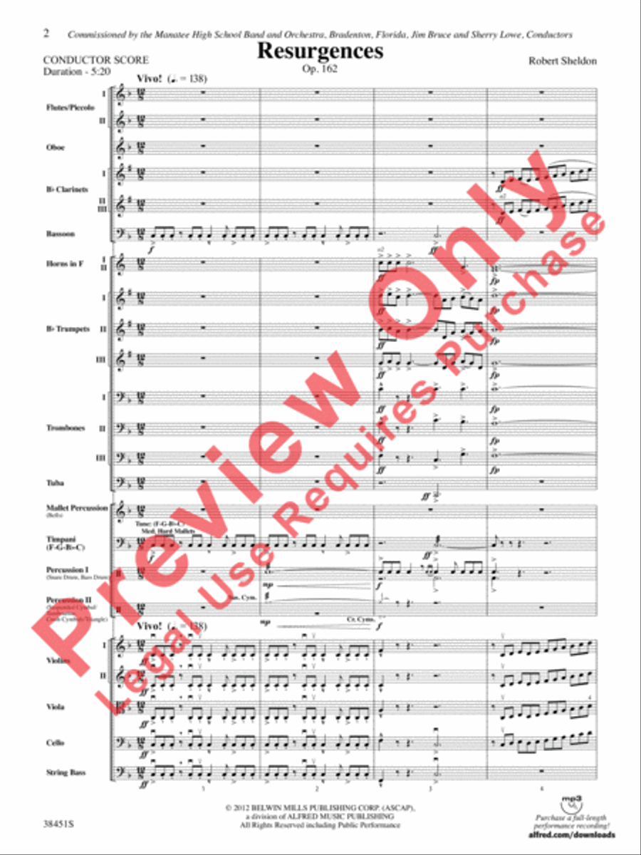Resurgences Full Orchestra scores gallery preview page 3