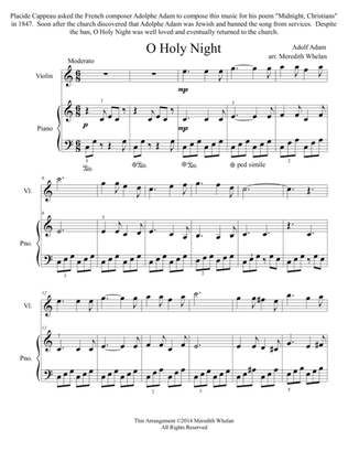 Christmas Duets for Violin & Piano: O Holy Night