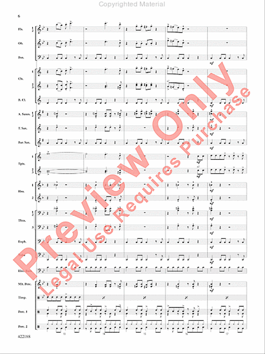 Tower of Power Greatest Hits Concert Band scores gallery preview page 5