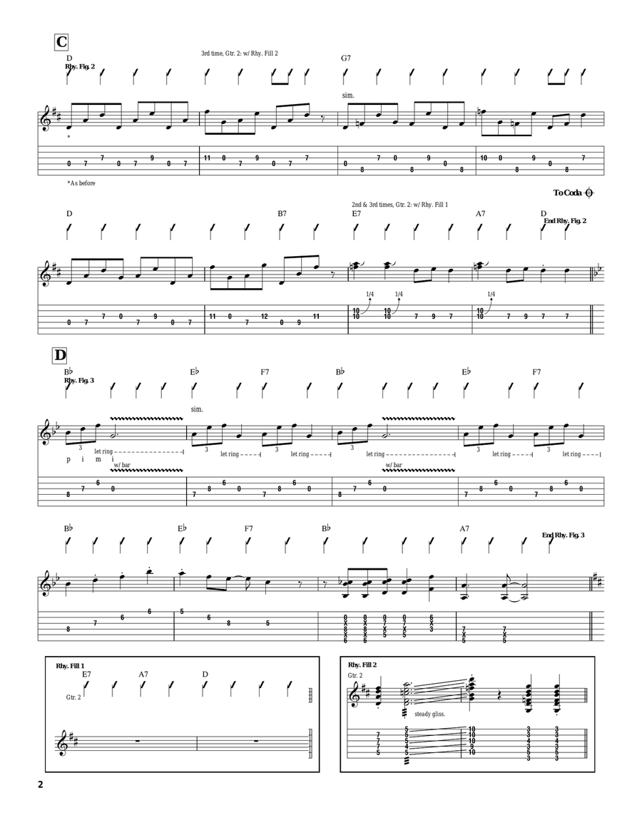 Galloping On The Guitar Electric Guitar scores gallery preview page 2