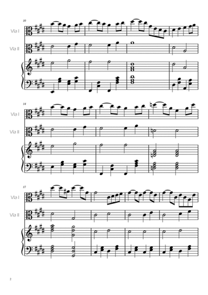 Swan Lake (theme) - Tchaikovsky - Viola Duet w/ Piano Accompaniment image number null