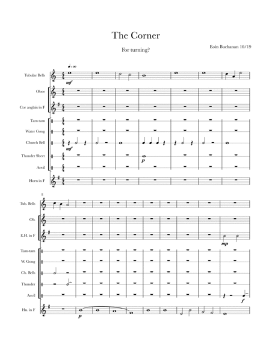 The Corner Large Ensemble scores gallery preview page 1