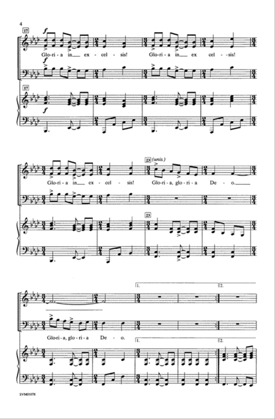 Gloria! Gloria! Choir scores gallery preview page 2