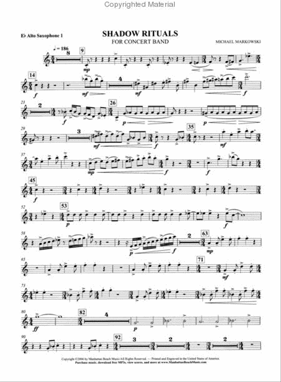 Shadow Rituals Concert Band scores gallery preview page 5