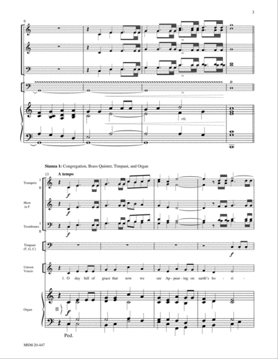 O Day Full of Grace Choir scores gallery preview page 2