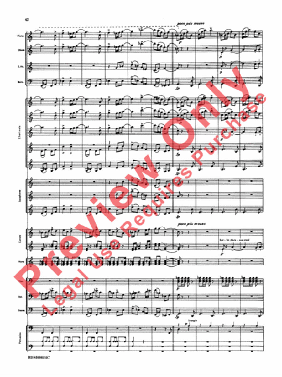 Symphonic Suite Concert Band scores gallery preview page 45