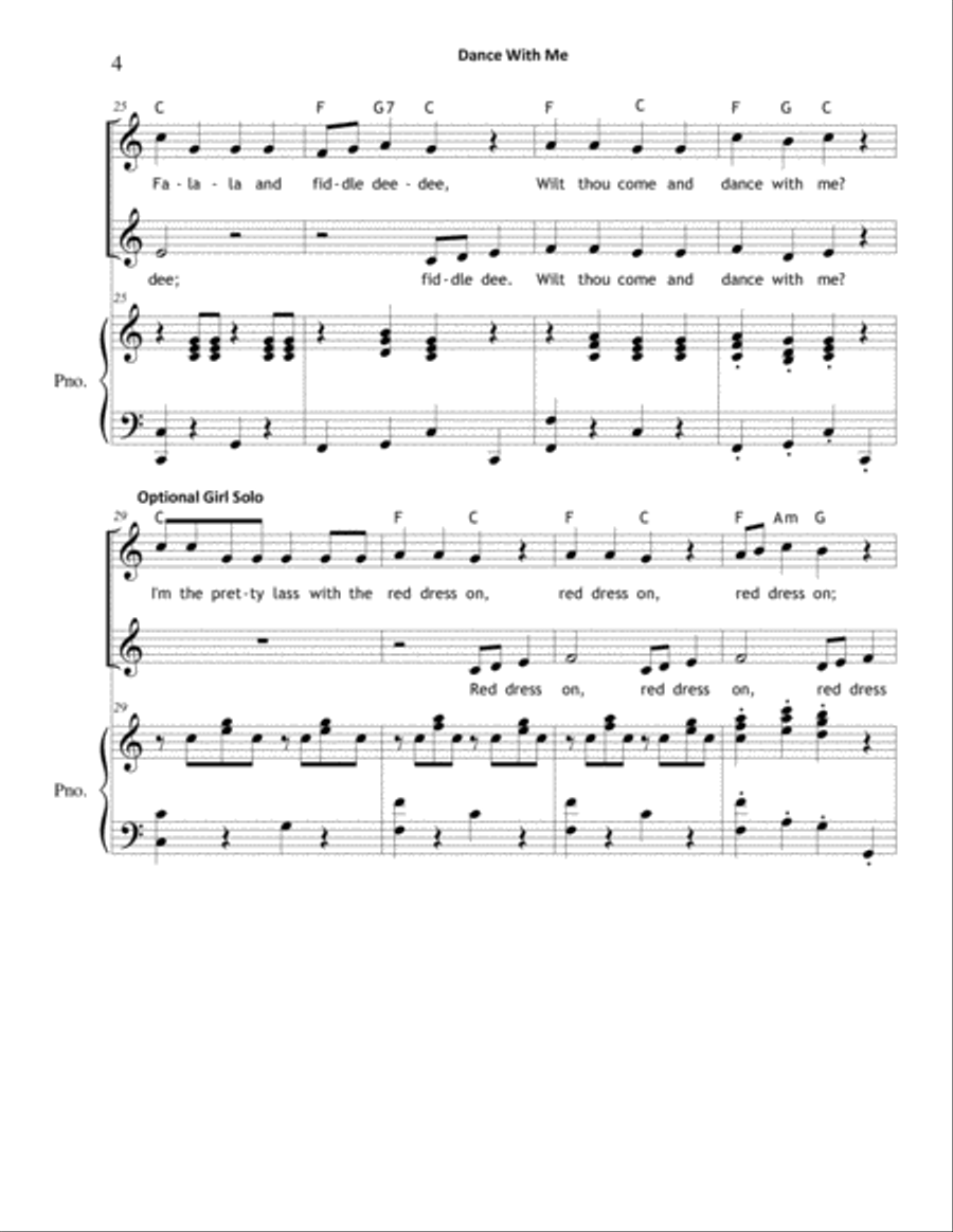 Dance With Me (2-Part Version) SA scores gallery preview page 4