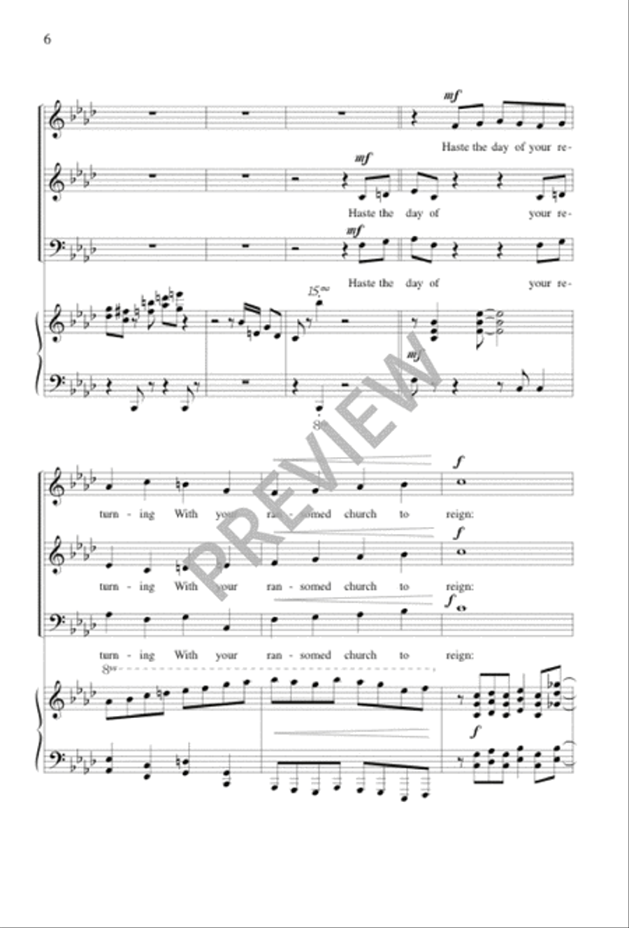 You Are Worthy 3-Part scores gallery preview page 7