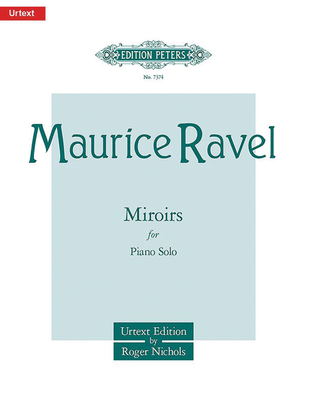 Book cover for Miroirs for Piano