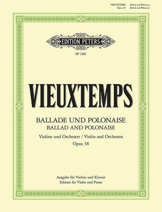 Book cover for Ballade and Polonaise Op. 38 (Edition for Violin and Piano)