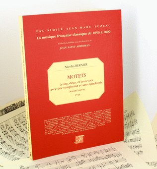 Book cover for Motets for one, two and three voices - Second book