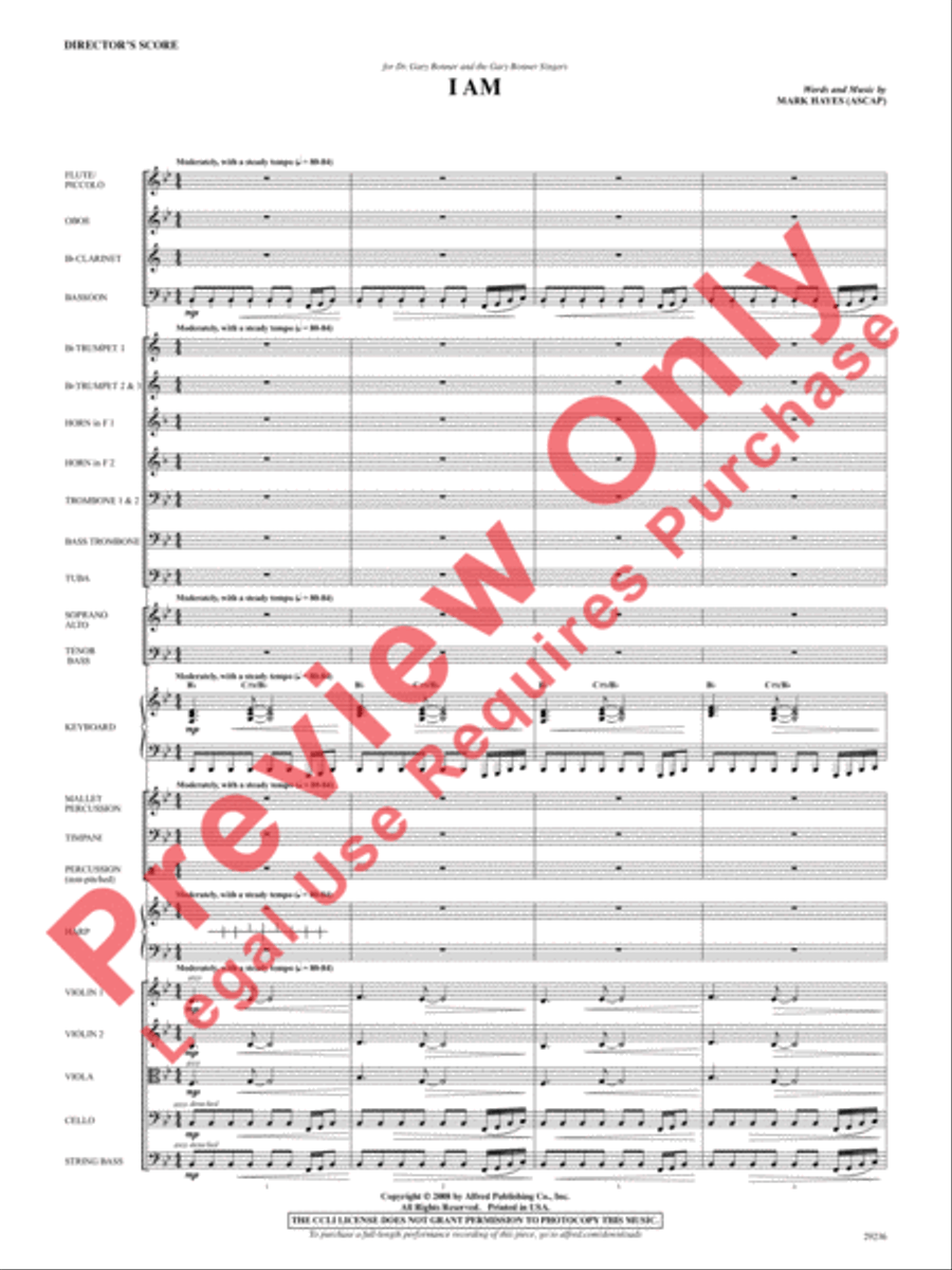 I Am I Am Choir scores gallery preview page 2